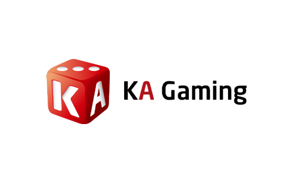 Logo de KA Gaming, desarrollador de tragamonedas, juegos de mesa, keno y póker en la industria de iGaming.