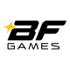 Logo de BF Games, creador destacado de tragamonedas y juegos interactivos