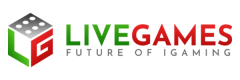 Logo de LiveGames, proveedor de juegos en vivo de alta calidad para la industria iGaming, especializado en ruletas, bingo y juegos en vivo.