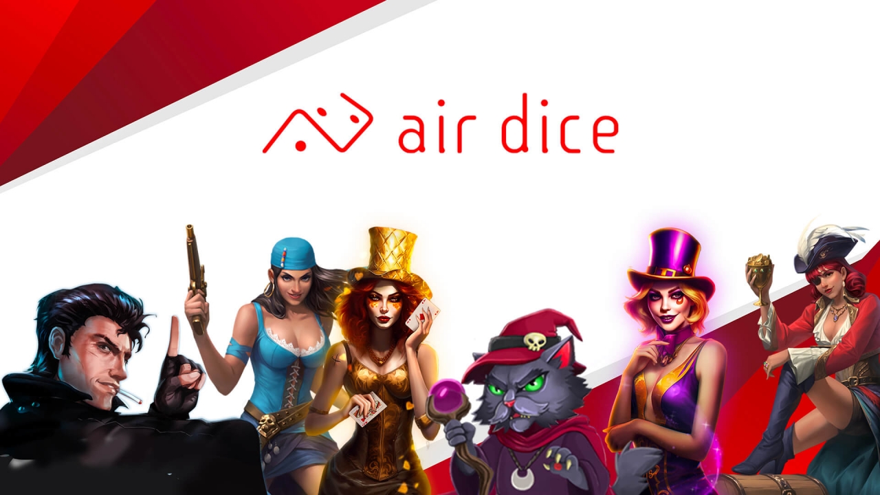 Promotional banner showcasing Air Dice’s unique casino game portfolio, featuring strategy-driven slots and skill-based gaming experiences. The image highlights popular characters from Air Dice’s most engaging slot titles, emphasizing their creative themes, interactive mechanics, and immersive gameplay for online casinos worldwide.
