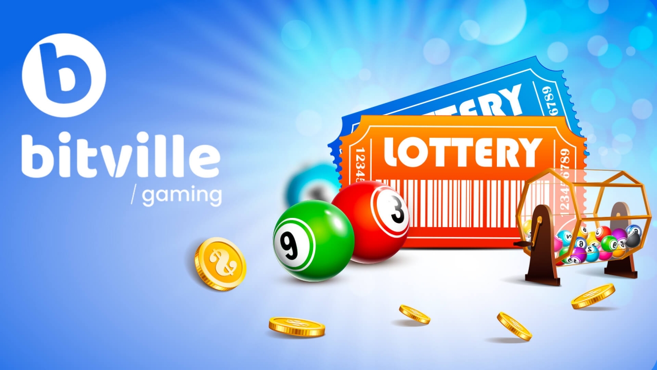 Bitville Gaming – Innovative Lottery and Instant Win Games Promotional banner for Bitville Gaming, showcasing its lottery and instant win gaming solutions. The image features lottery tickets, bingo balls, and a raffle machine, highlighting Bitville Gaming’s expertise in digitally enhanced lottery games and engaging iGaming content.