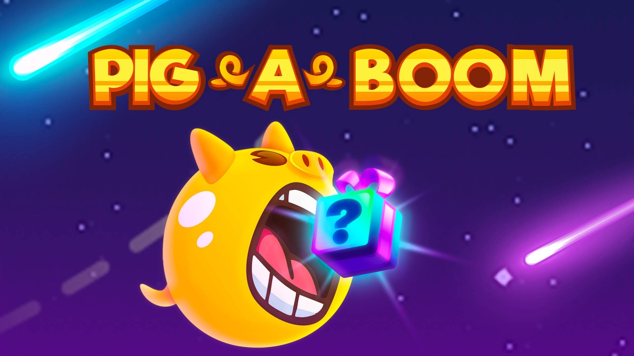 Banner do Pig A Boom – experiência crash em cassino online Cena do jogo mostrando o personagem de porco animado e o gráfico de multiplicador crash na interface de iGaming
