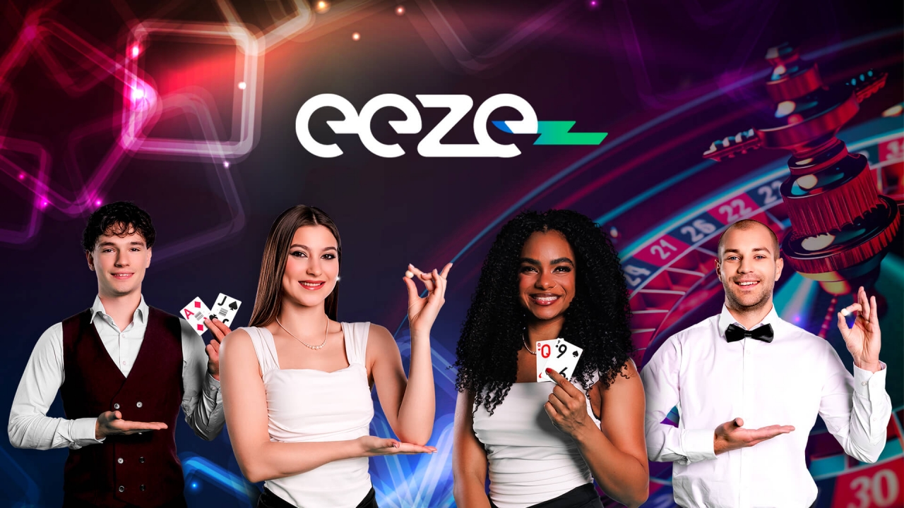 Banner da Eeze Casino: mesas personalizadas, estúdio com chroma key e roleta com AR | Game Aggregator iGaming Timeless Tech