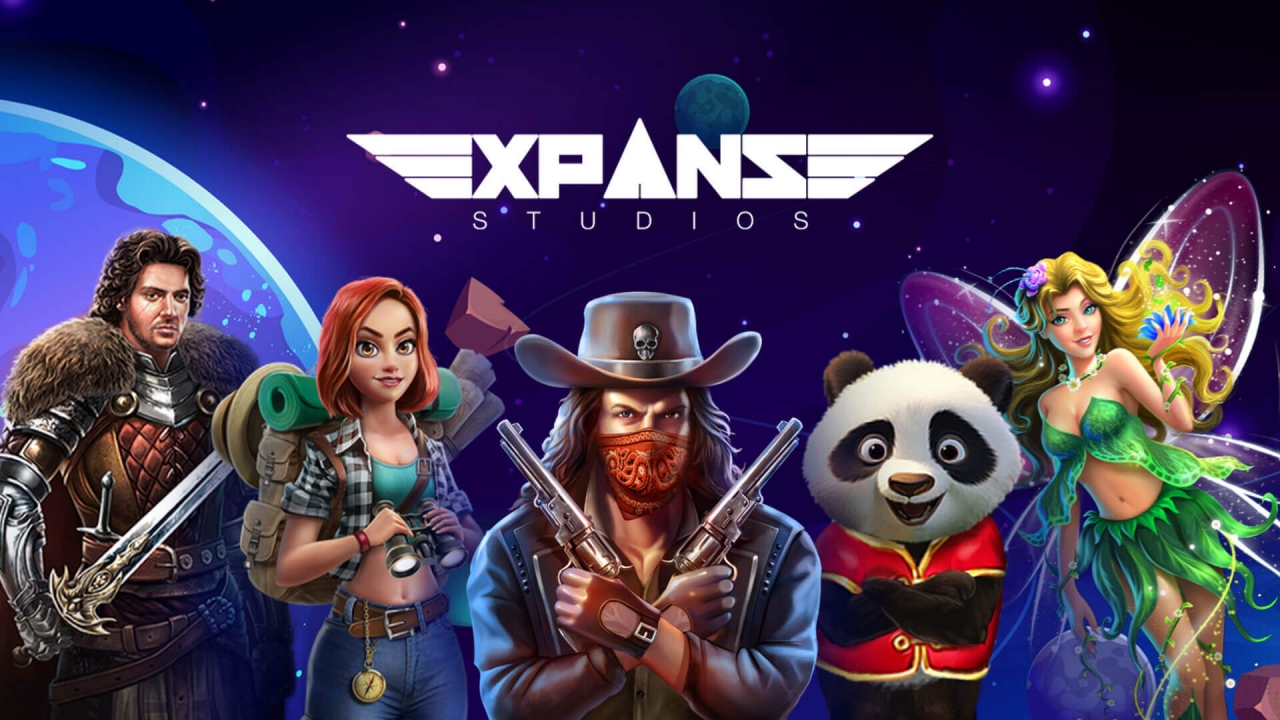 Expanse Studio slot game visuals showcasing modern themes and dynamic bonus mechanics