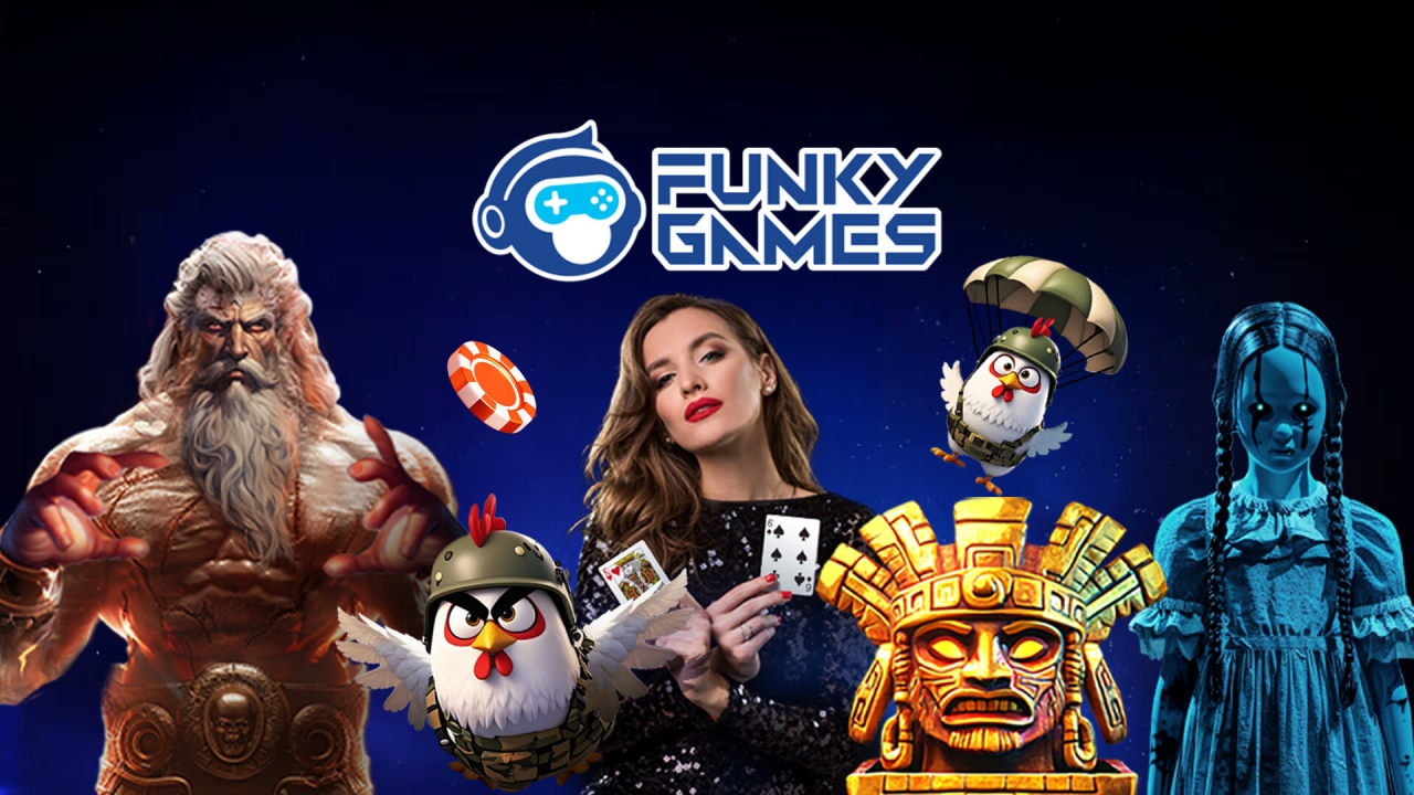 Selección de juegos de Funky Games incluyendo crash, plinko, slots y contenido localizado
