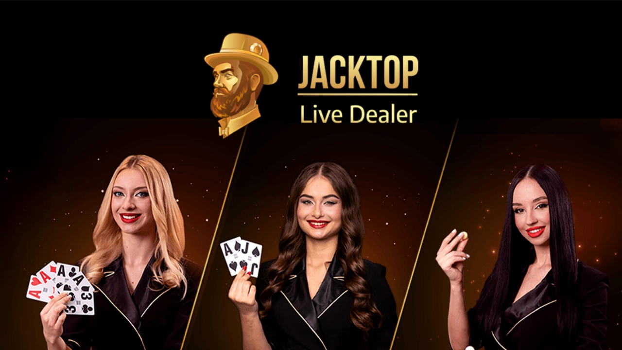 Visual collage of JackTop live hosts, bingo balls, and draw-based game scenes