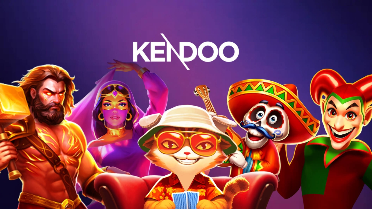 Banner promocional da Kendoo na biblioteca de provedores do Agregador de Jogos da Timeless Tech