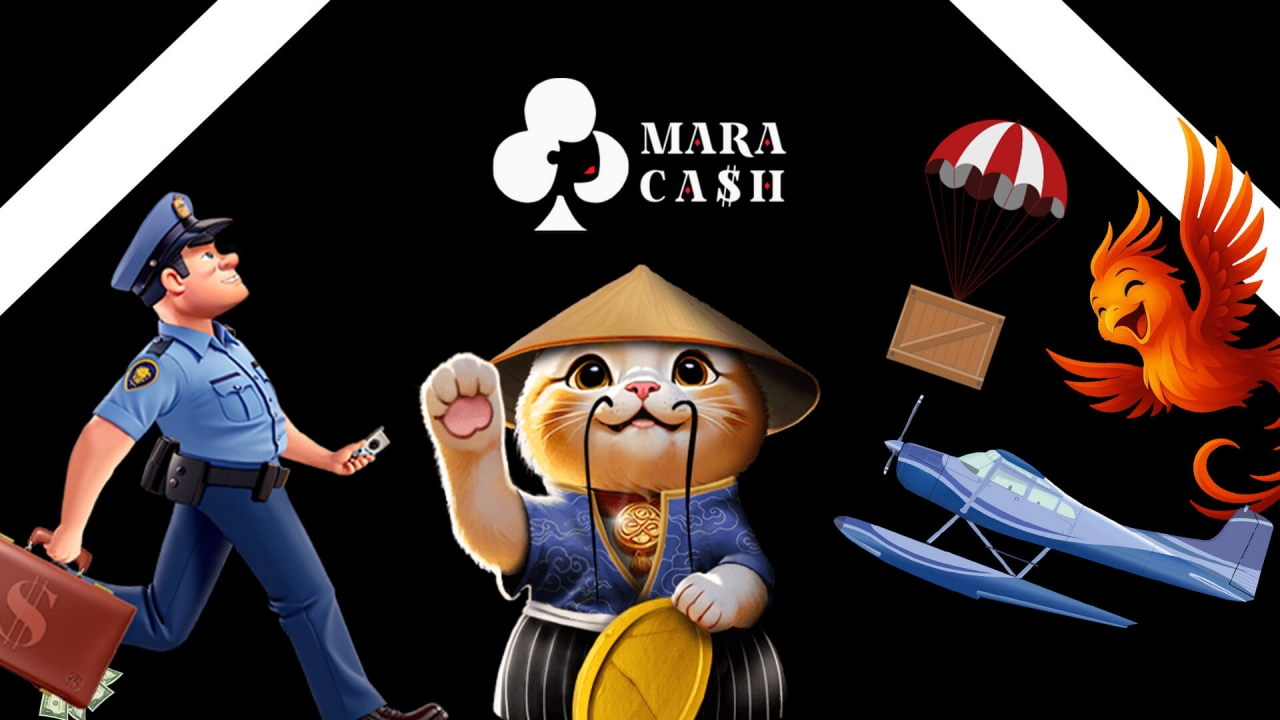 Banner do portfólio da Maracash Games com crash games, slots e conteúdo de cassino personalizado