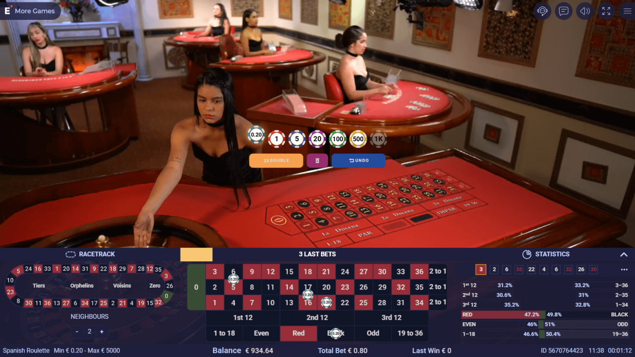 Ezugi Revolution Roulette - Player Statistics and Analytics A view of the player statistics and live analytics offered by Ezugi Revolution Roulette for an enhanced gaming experience.