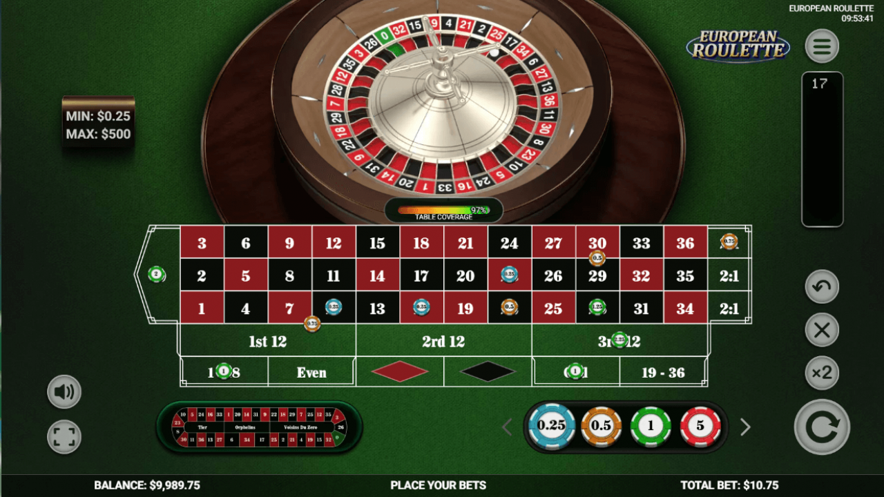 Dynamic hot and cold numbers displayed in Platipus European Roulette, enhancing strategic gameplay in the iGaming world.