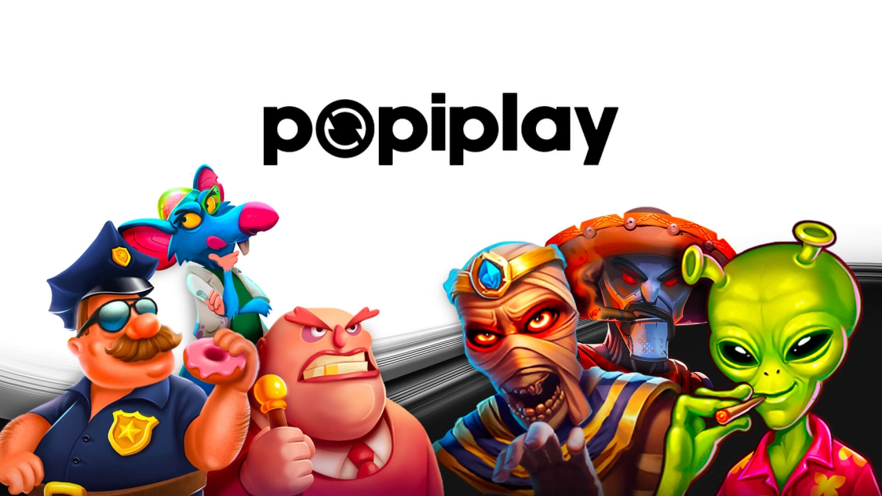 Slots da Popiplay — mobile-first e prontos para streaming | Timeless Tech Game Aggregator | iGaming Banner da Popiplay com personagens de RoxDogs, Area 69 e Cultist — slots de alta volatilidade com Compra de Bônus, integrados ao Timeless Tech Game Aggregator para iGaming