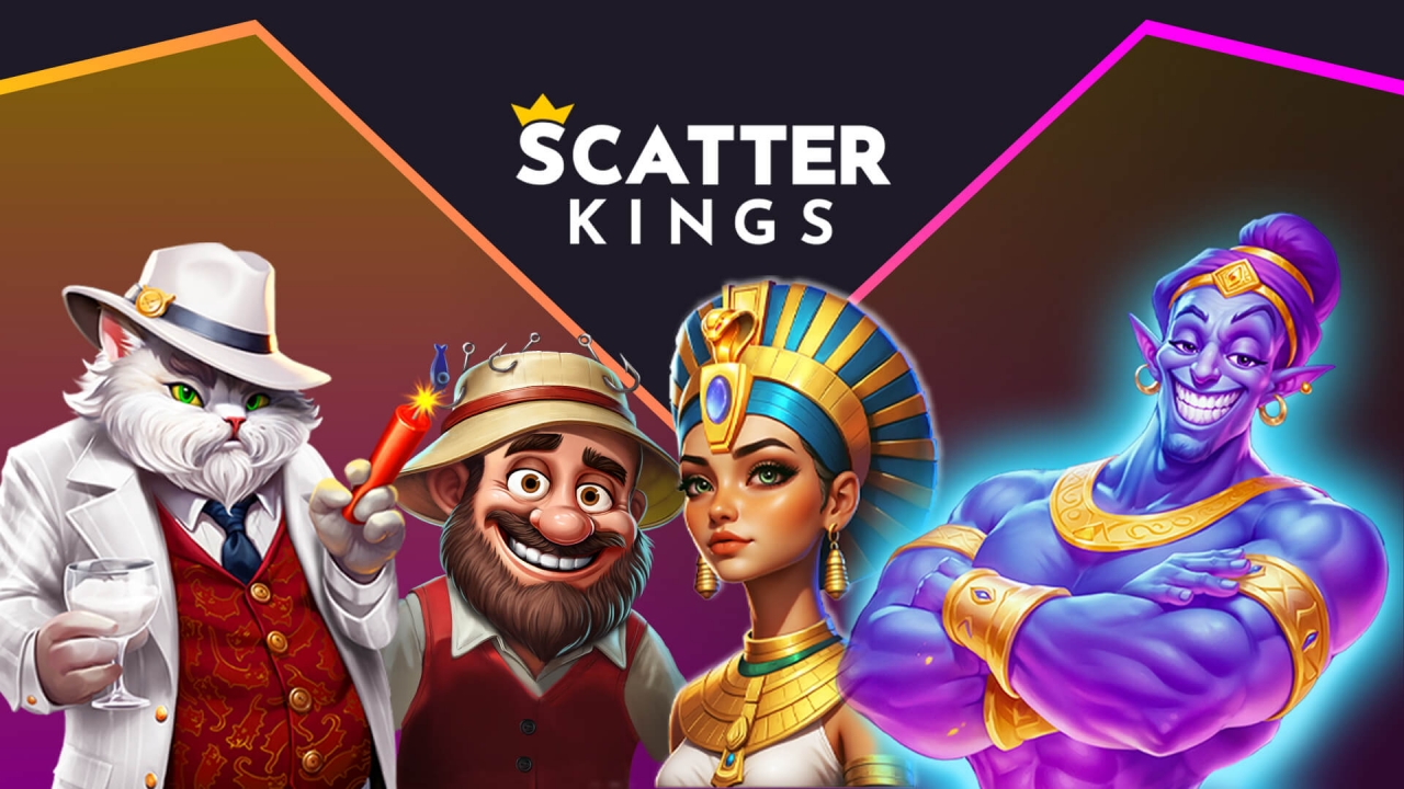 Banner de ScatterKings con contenido de slots artesanales para operadores de casino online en mercados regulados.