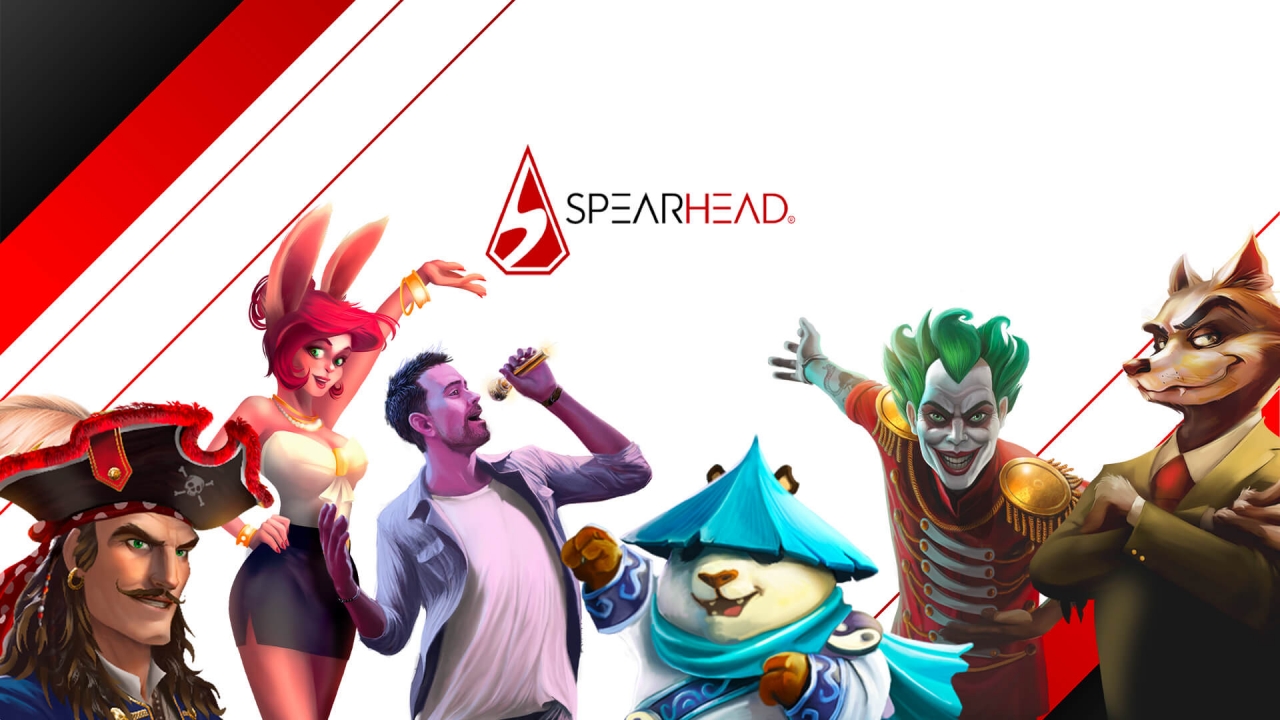 Spearhead Studios - Slots, Jogos de Mesa e Funcionalidades Inovadoras de iGaming Banner da Spearhead Studios, oferecendo mais de 70 jogos premium, com funcionalidades exclusivas como giro grátis, re-giros e jogos bônus.
