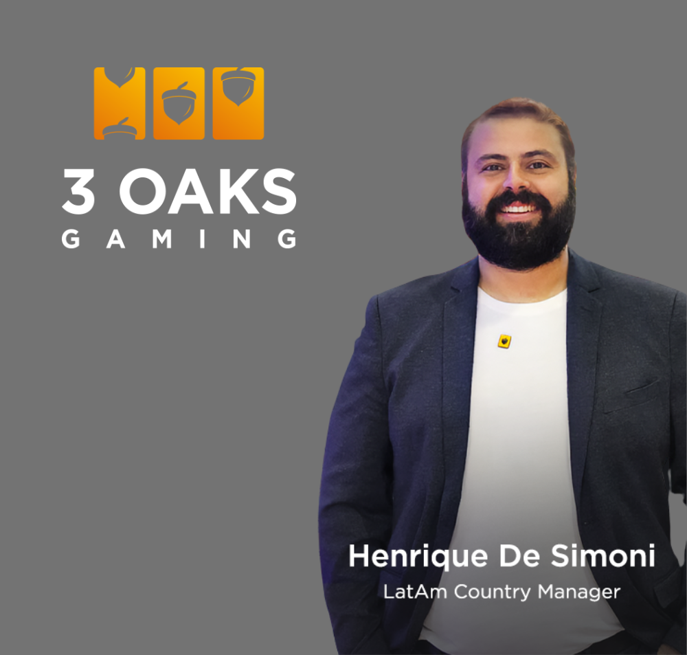 Portrait of Henrique De Simoni, Country Manager LATAM at 3Oaks Gaming.
