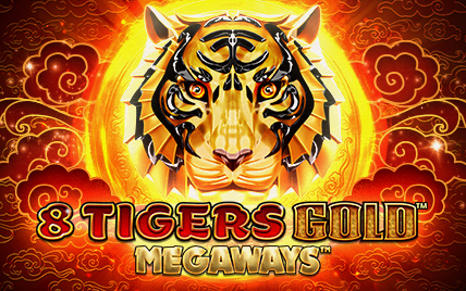 Play 8 Tigers Gold™ Megaways™ – Up to 117,649 Ways to Win Screenshot of 8 Tigers Gold™ Megaways™ game interface with Asian-themed symbols.