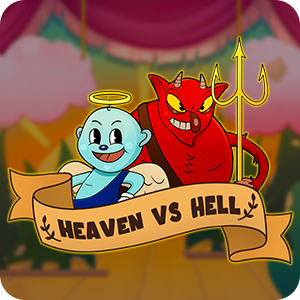 Heaven vs Hell – Multiplicadores celestiais e prêmios infernais Miniatura do slot Heaven vs Hell da Pixmove