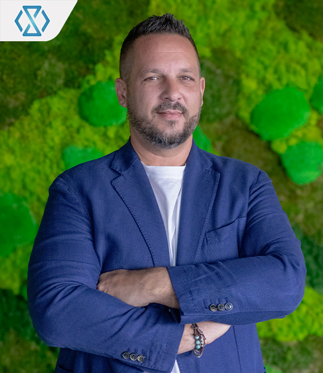 Portrait of Nicola Cainero, Chief Operating Officer at Timeless Tech.