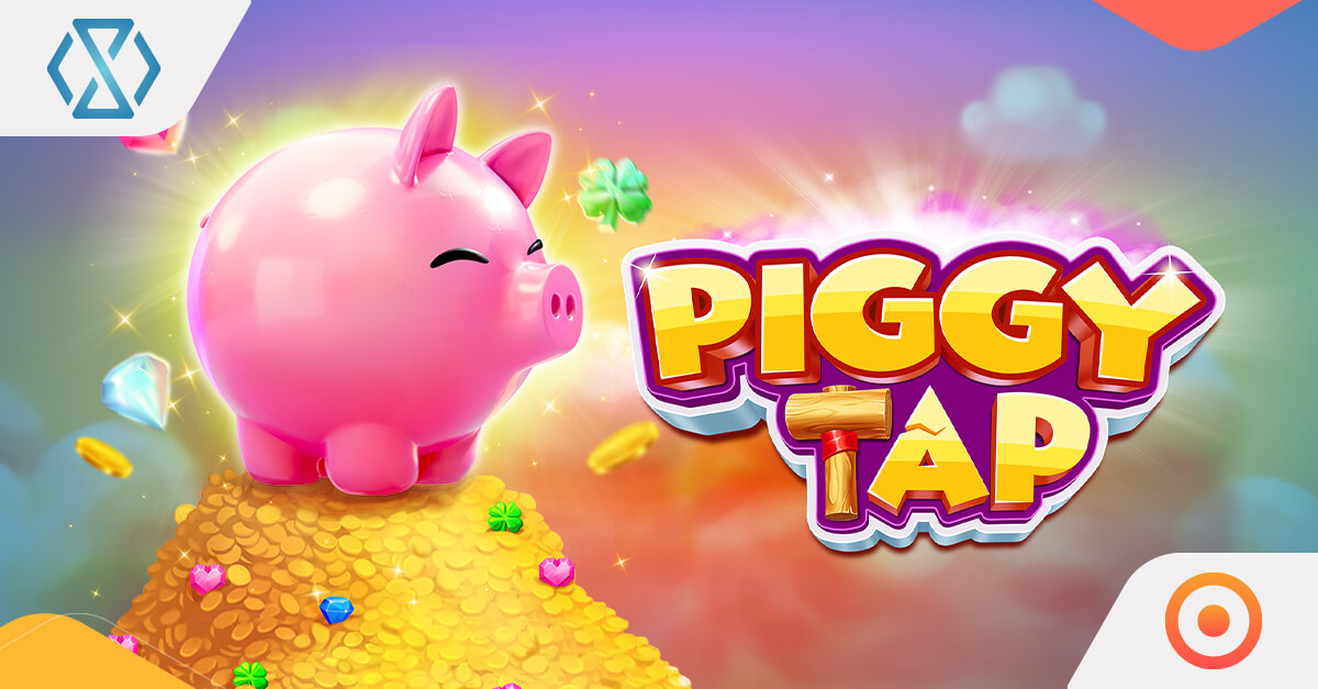 Screenshot of Piggy Tap base game showcasing vibrant visuals and gameplay mechanics.
