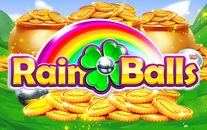 Play Rainballs – Chase Rainbows and Win Big Colorful slot game scene from Rainballs with rainbow and ball symbols.