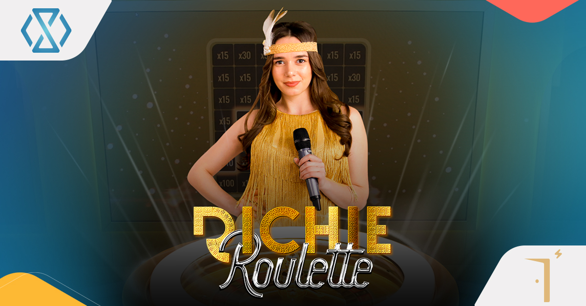 Richie Roulette live casino game interface featuring the STARs multiplier feature by CreedRoomz