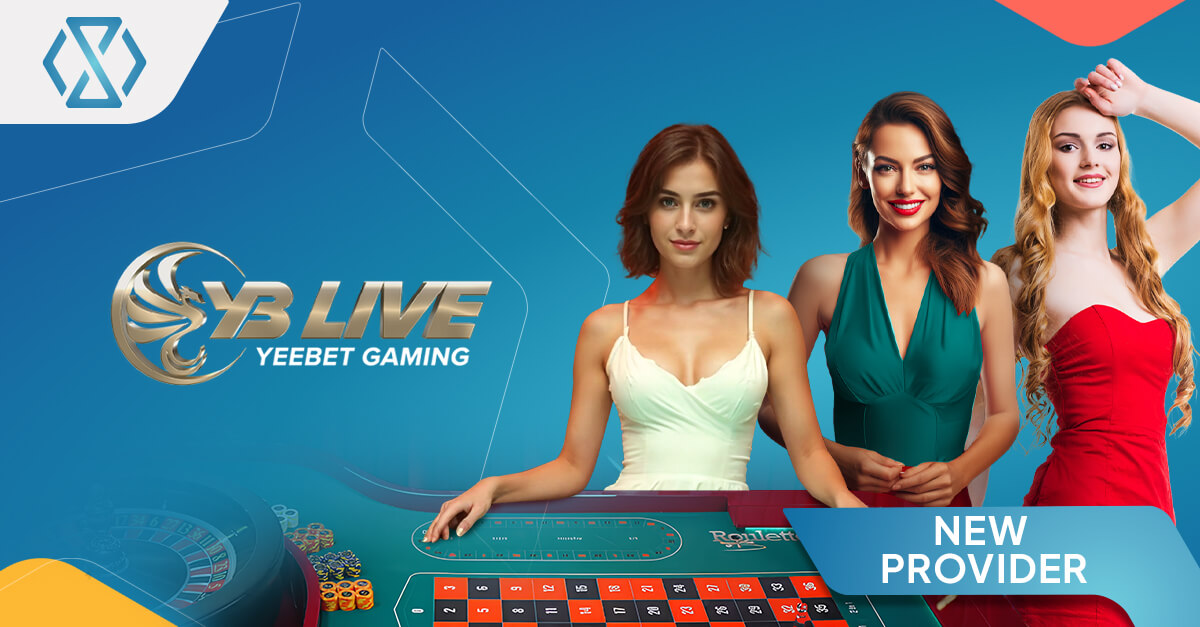 Yeebet Live (YB Live) announced as a new live casino provider on Timeless Tech’s game aggregator, with roulette table graphic.