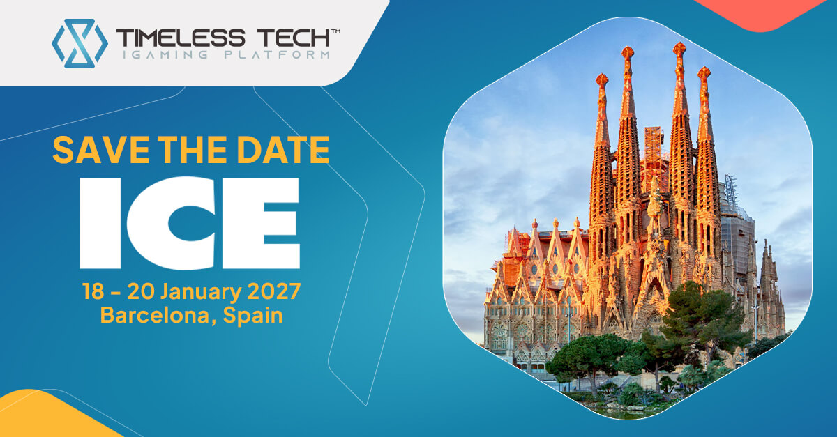 Timeless Tech at ICE Barcelona 2027 – Timeless Passion Padel Returns Timeless Tech save-the-date banner for ICE Barcelona, 18–20 January 2027, featuring Barcelona’s Sagrada Família.