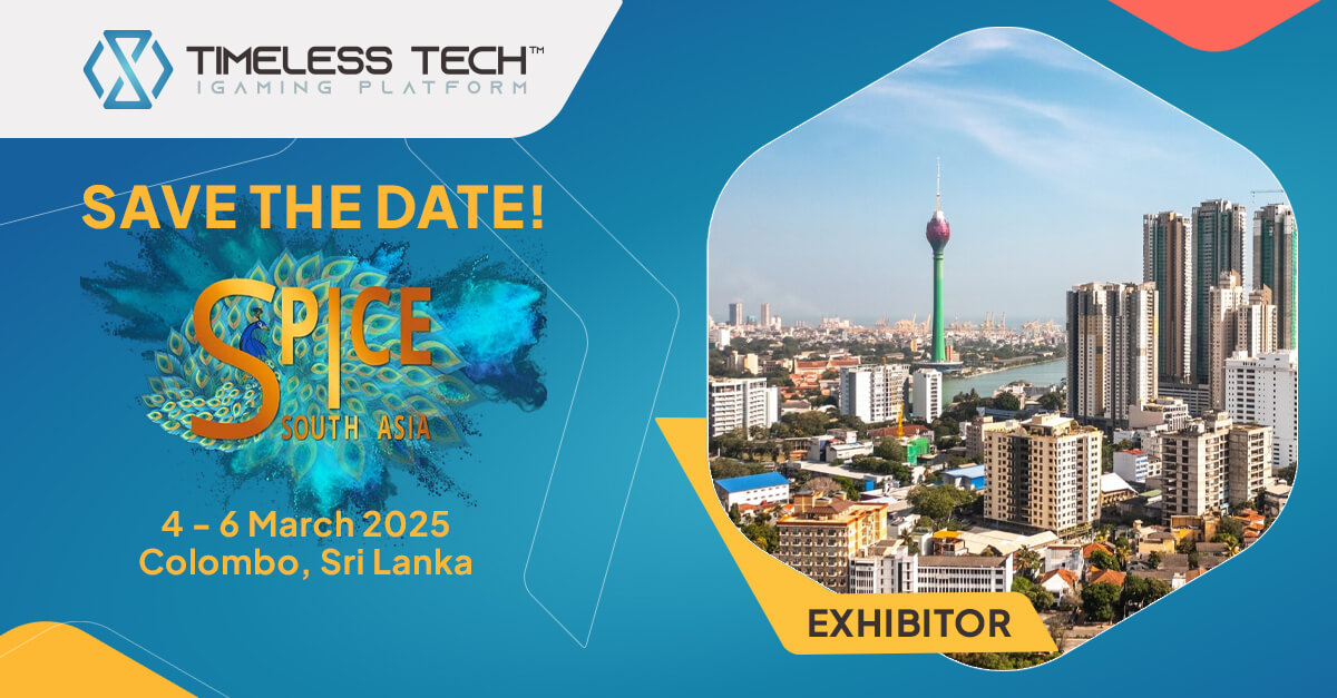 Timeless Tech exhibiting at Spice in Sri Lanka 2025 in Sri Lanka, showcasing innovative iGaming solutions and the BetExchange platform