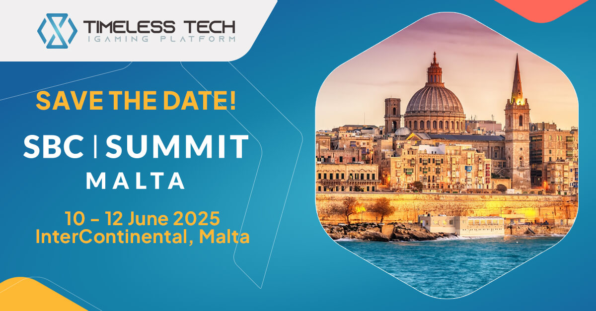  Timeless Tech joins SBC Summit Malta 2025 – InterContinental, St. Julian’s, 10–12 June